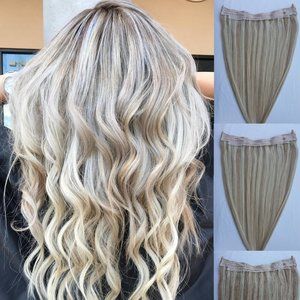 20" 100% HALO Style Human Hair Extensions #18/613